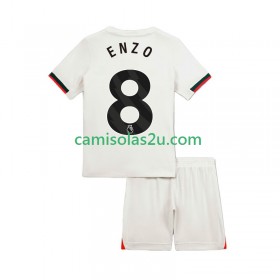 Camisolas de futebol Chelsea Enzo Fernandez 8 Criança Equipamento Alternativa 2025/26 Manga Curta